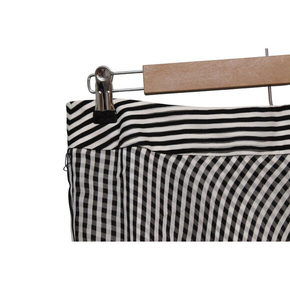 NWT Jones New York Midi Skirt Size 10 Gingham Plaid 100% Silk Flowy A-Line Chic - Picture 5 of 13